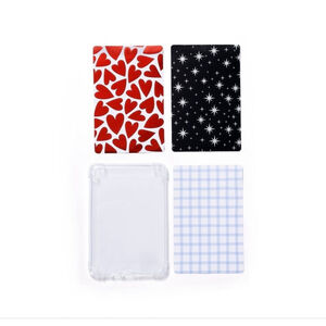 NEW Vivitar Clear E-Book Case One Size with Decorative Sheets